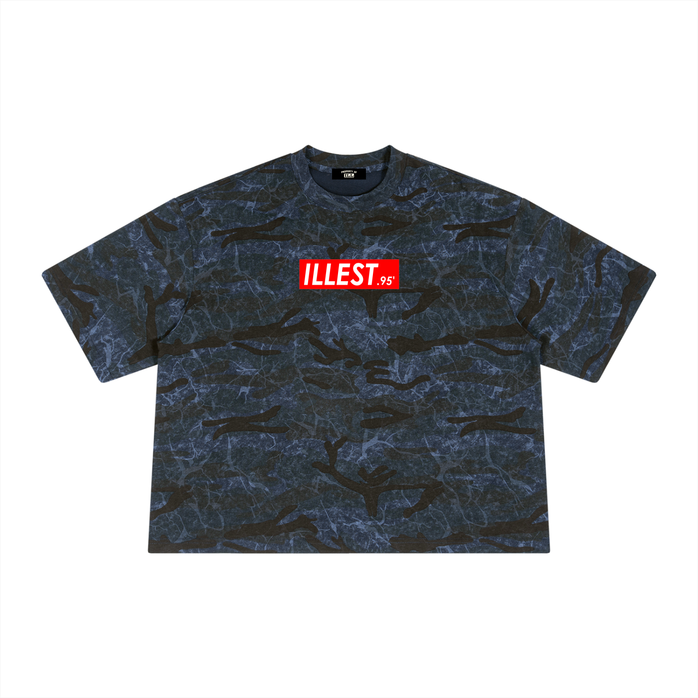 ILLEST Box Logo Camo Print T-Shirt