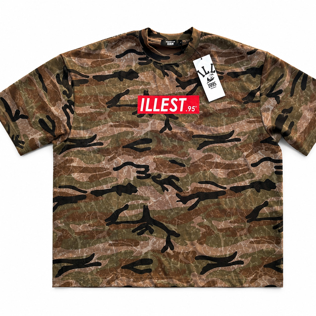 ILLEST Box Logo Camo Print T-Shirt