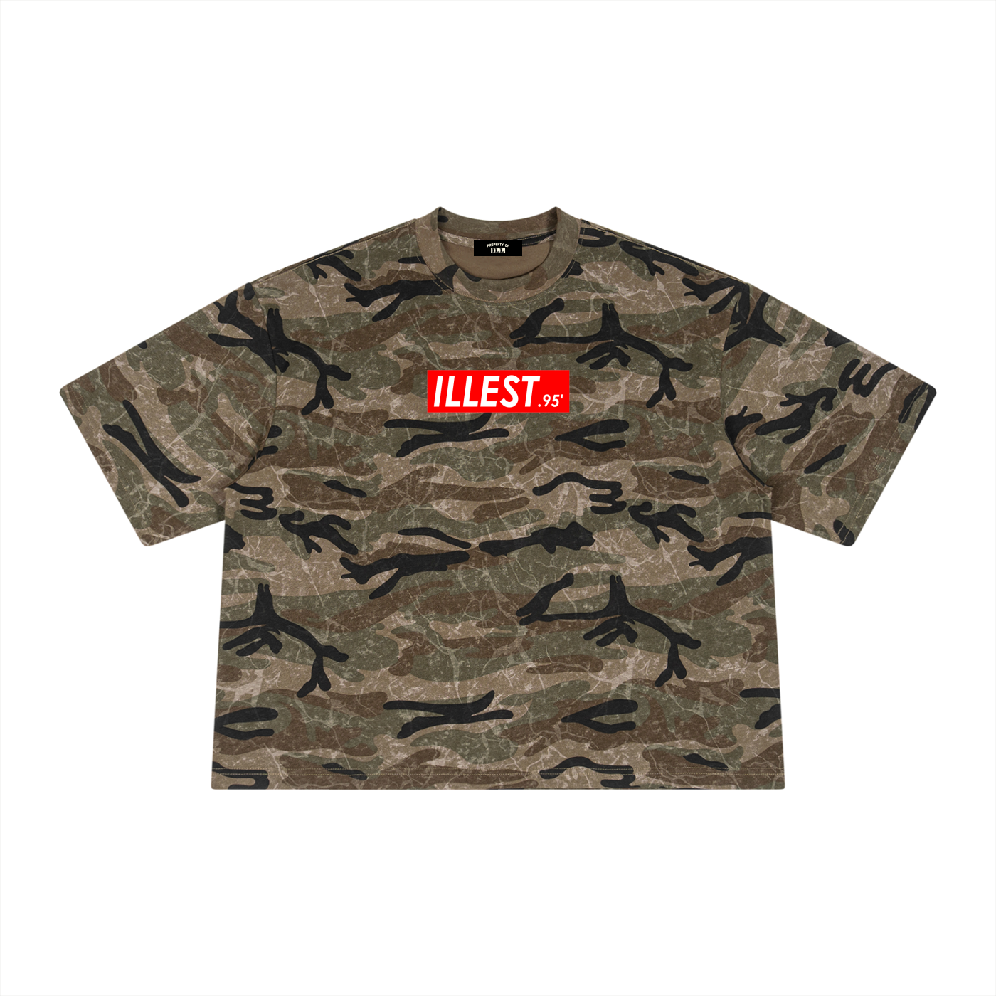 ILLEST Box Logo Camo Print T-Shirt